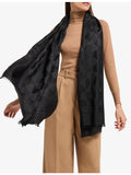 Bvlgari Calla Maxi silk and wool-blend stole 180cm (British brand)