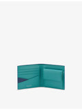 Bvlgari leather wallet with grained finish and flap closure, (British brand)