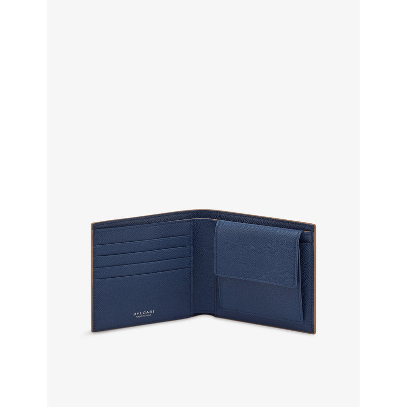 Bvlgari Bvlgari Man leather wallet with eight card slots (British brand)