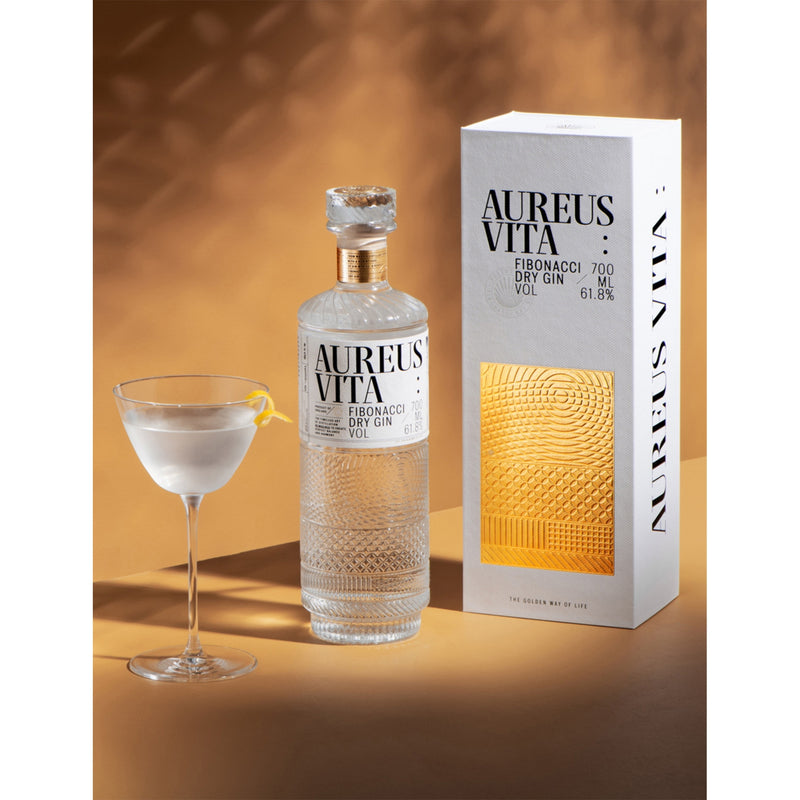Aureus Vita Fibonacci dry gin 700ml (British brand)