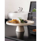 Villeroy & Boch Travertine footed serving platter 28cm (British brand)