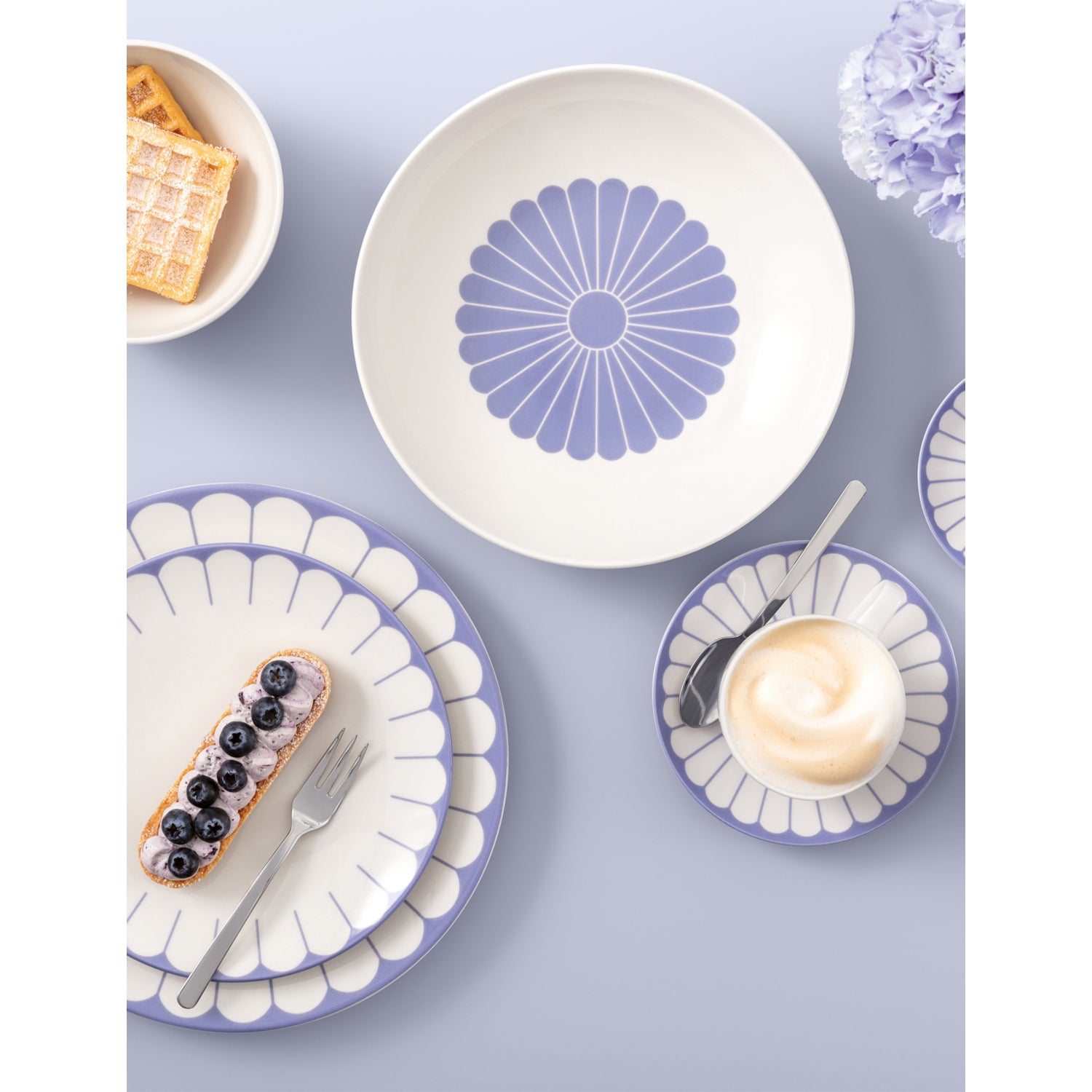 Villeroy & Boch Fleur porcelain espresso cup saucer 11.7cm (British brand)