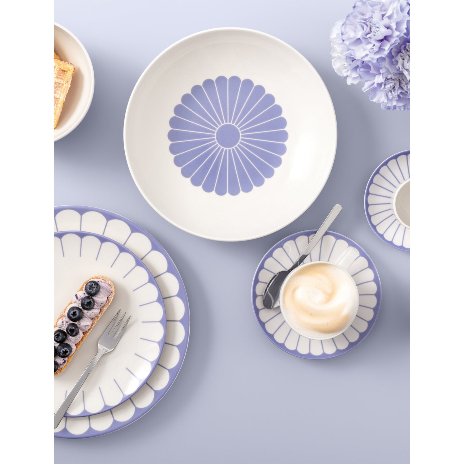Villeroy & Boch Fleur Bleu porcelain cereal bowl 14cm - British product