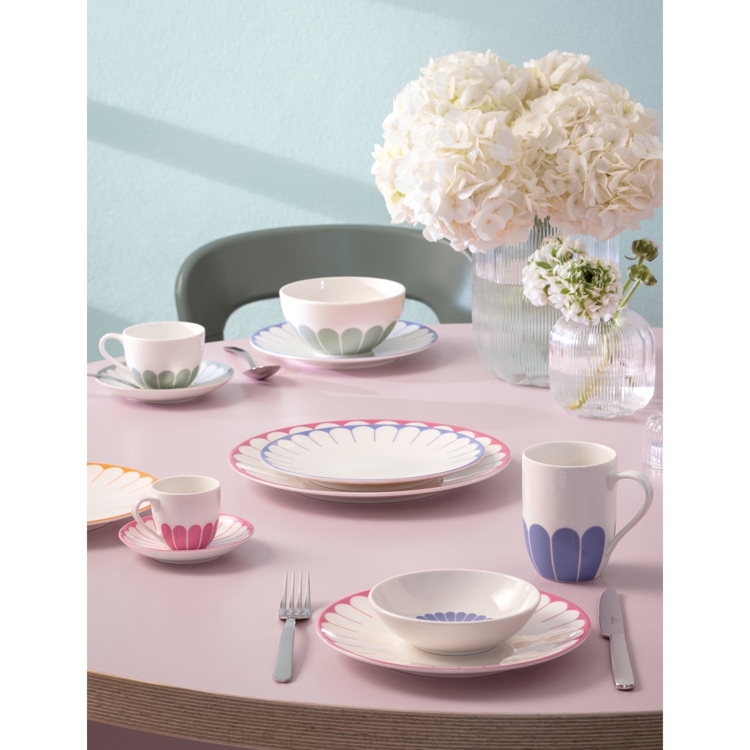 Villeroy & Boch Fleur Bleu porcelain mug 290ml - British product