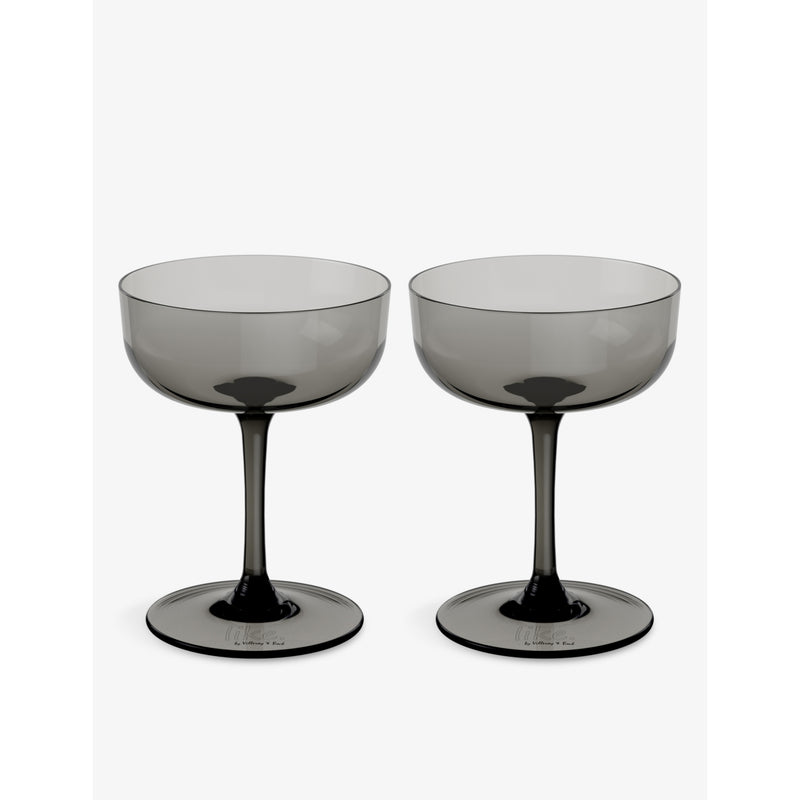 Villeroy & Boch Like Smoke champagne coupes set 12cm, UK version