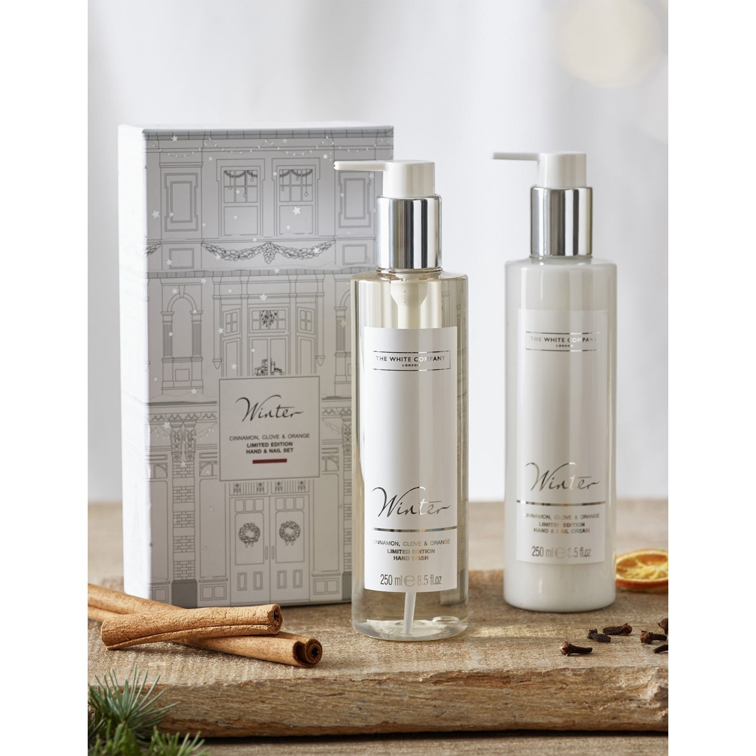 White Company winter hand and nail gift set 250ml - British product