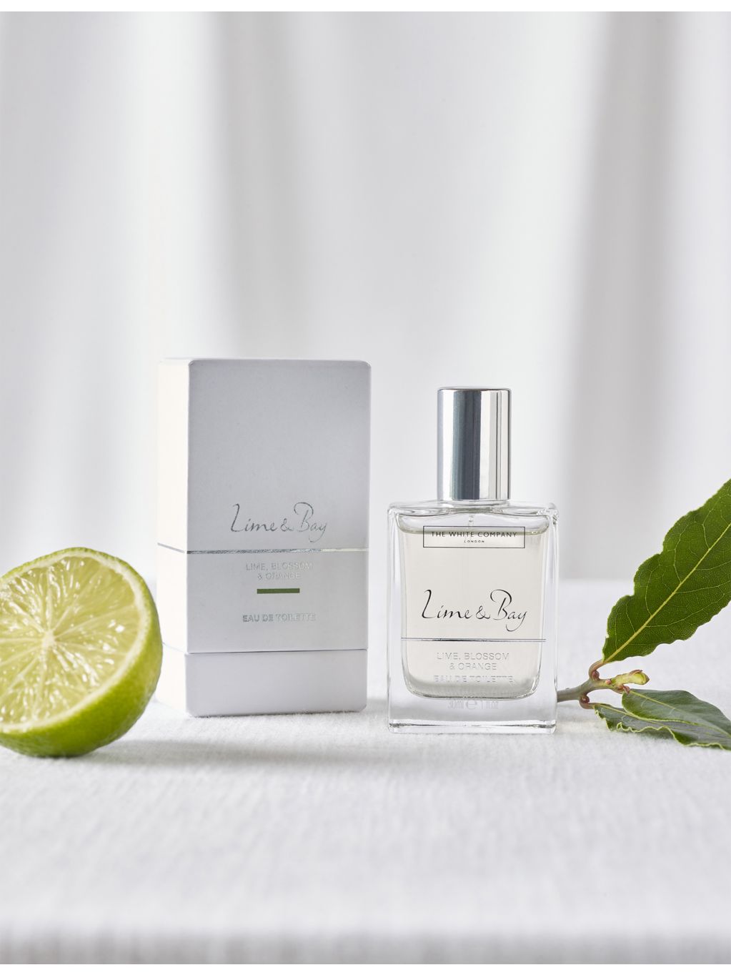 The White Company Lime and Bay EDT 30ml, imported from the UK