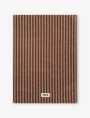 Tekla logo-patch cotton bath mat 70cm x 50cm (British brand)