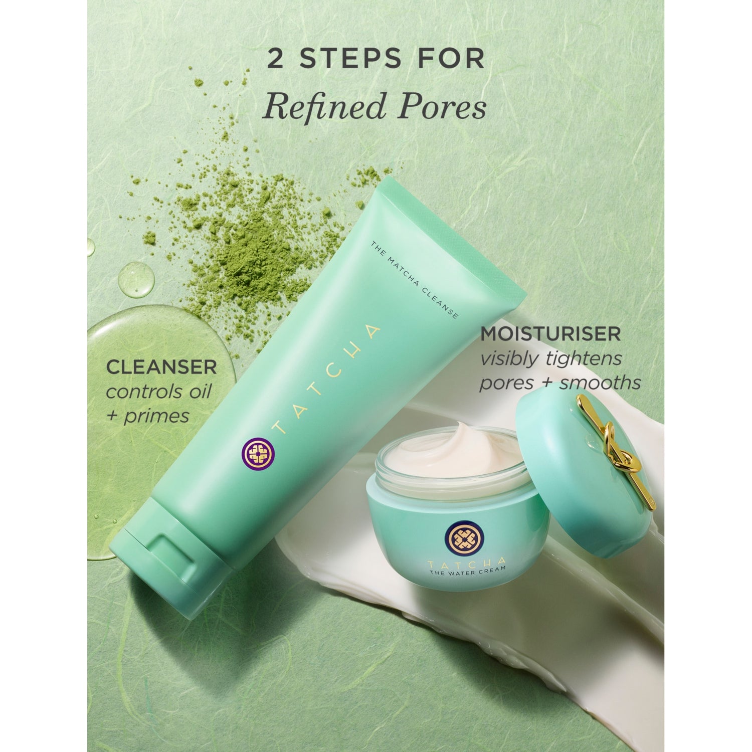 Tatcha The Water Cream moisturiser 75ml, imported from the UK