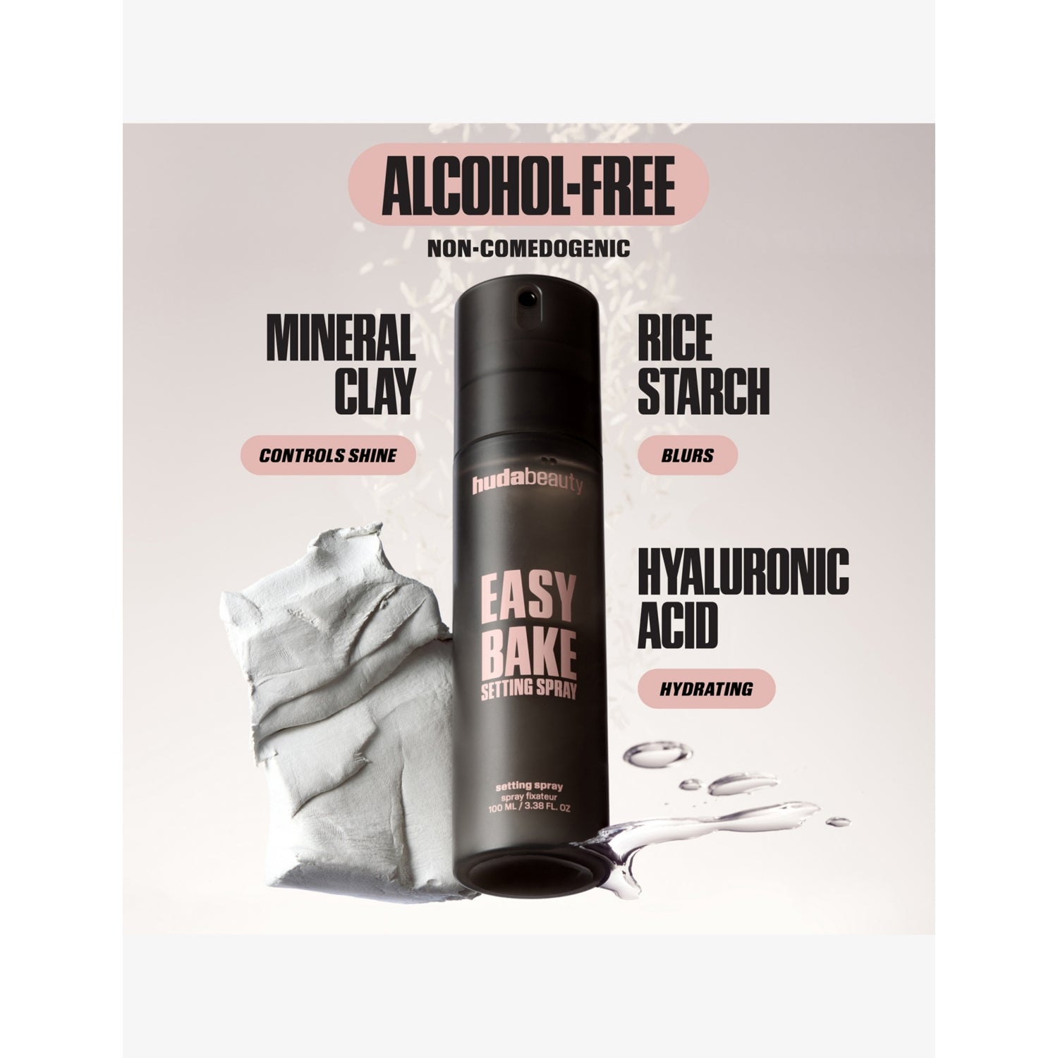 Huda Beauty Easy Bake setting spray 30ml, imported from the UK