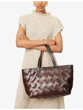 Dragon Diffusion crossover woven leather tote (British brand)