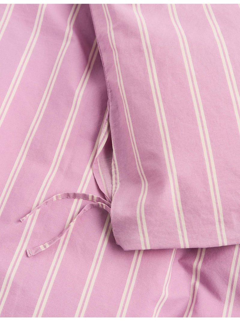 Tekla percale striped double duvet cover, imported from the UK