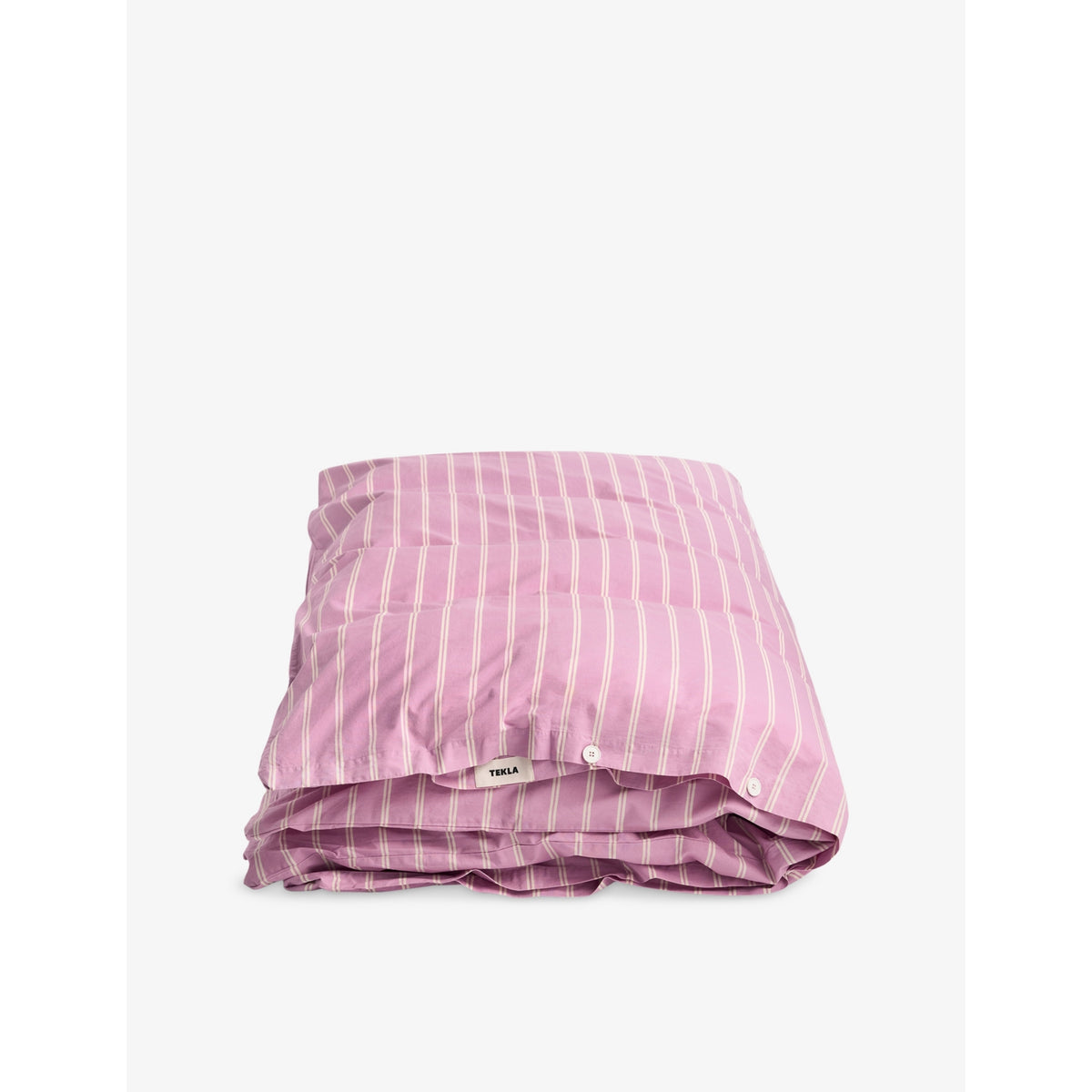 Tekla percale striped double duvet cover, imported from the UK
