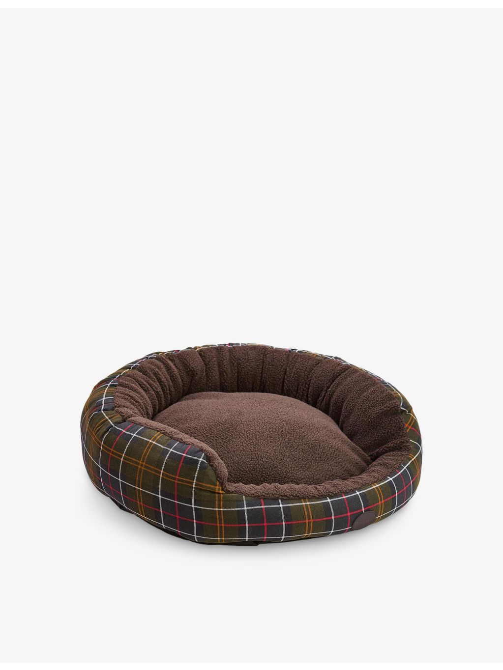 Barbour cotton dog bed 76.2cm tartan fleece lined, imported from the UK
