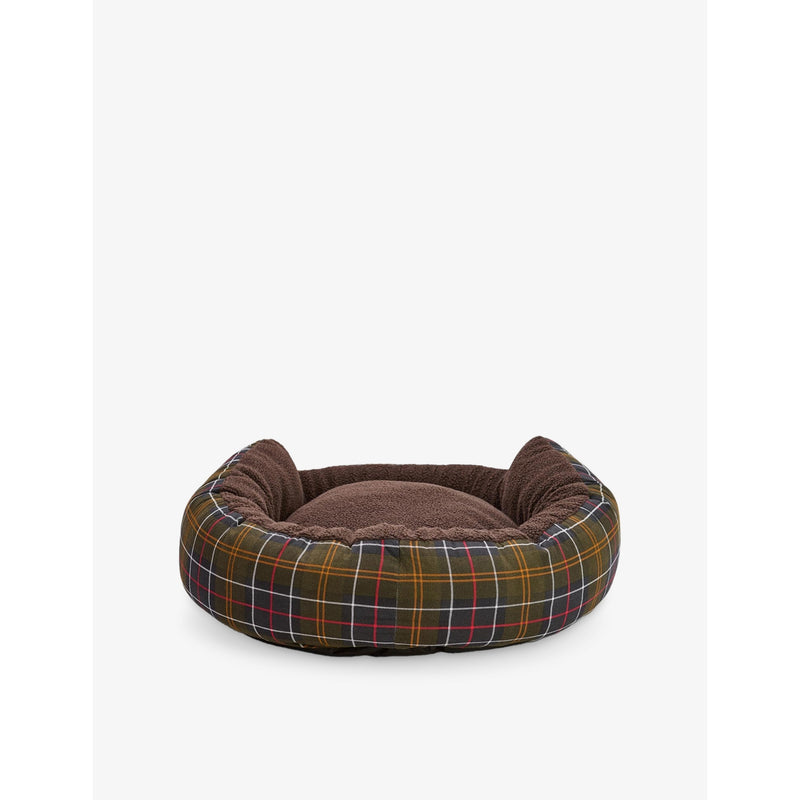 Barbour cotton dog bed 76.2cm tartan fleece lined, imported from the UK