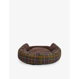 Barbour cotton dog bed 76.2cm tartan fleece lined, imported from the UK