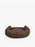 Barbour cotton dog bed 76.2cm tartan fleece lined, imported from the UK