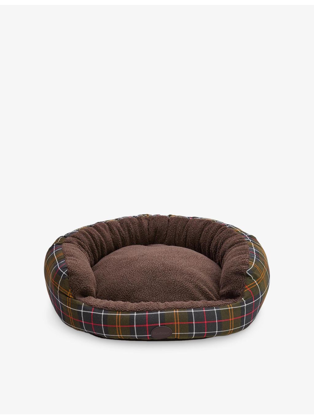 Barbour cotton dog bed 76.2cm tartan fleece lined, imported from the UK