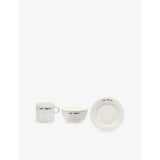 anna + nina ceramic breakfast set with good morning text, imported from the UK