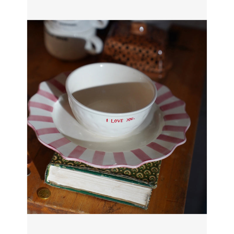 anna + nina I Love You breakfast set, imported from the UK
