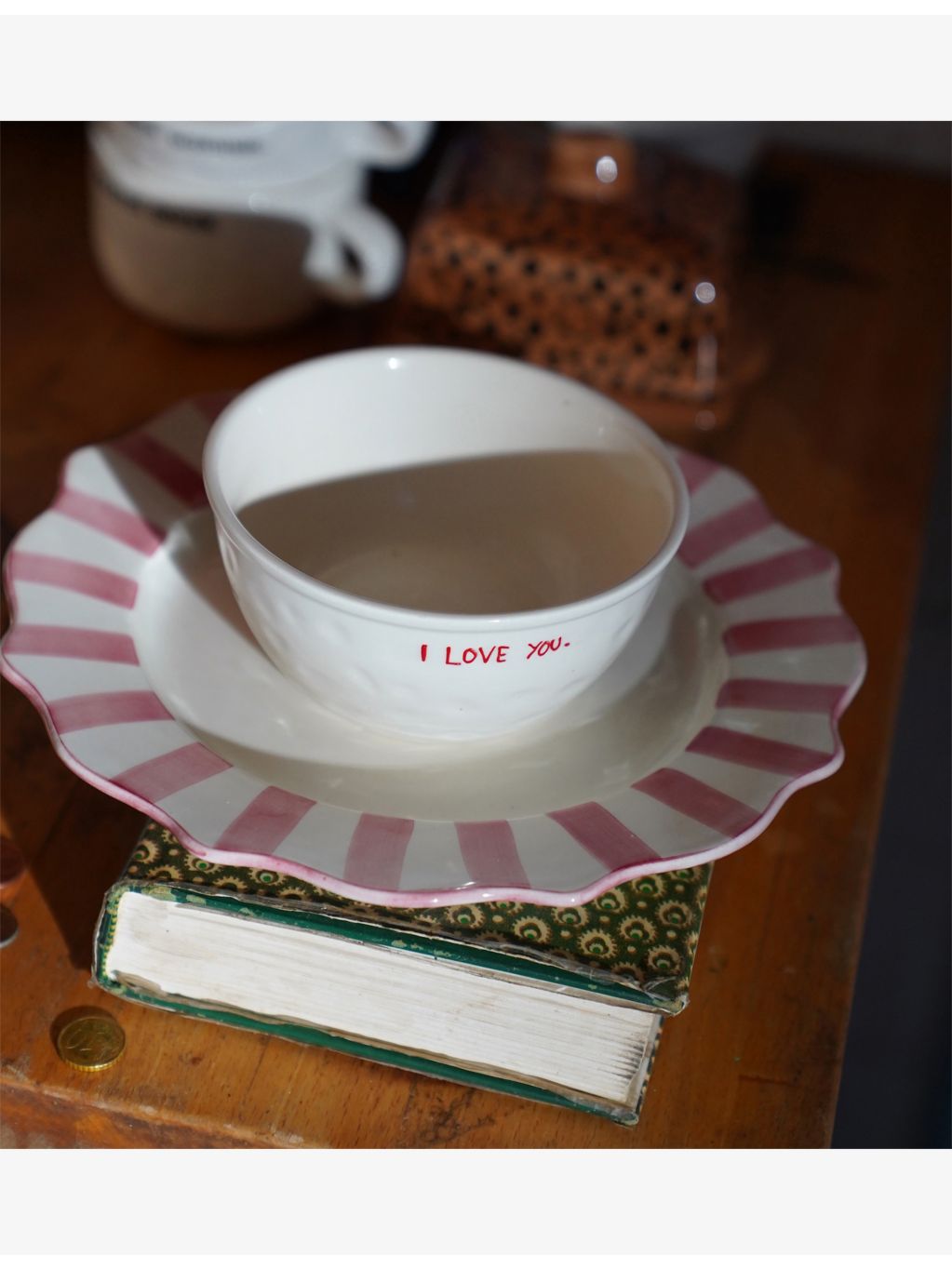 anna + nina I Love You breakfast set, imported from the UK