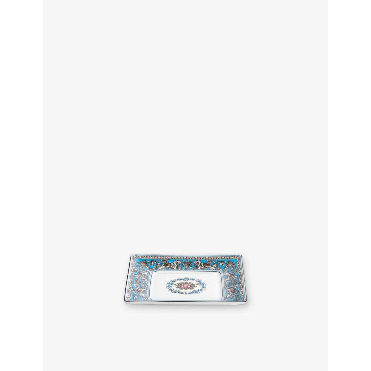 Wedgwood Florentine bone china square tray 14.5cm (British brand)