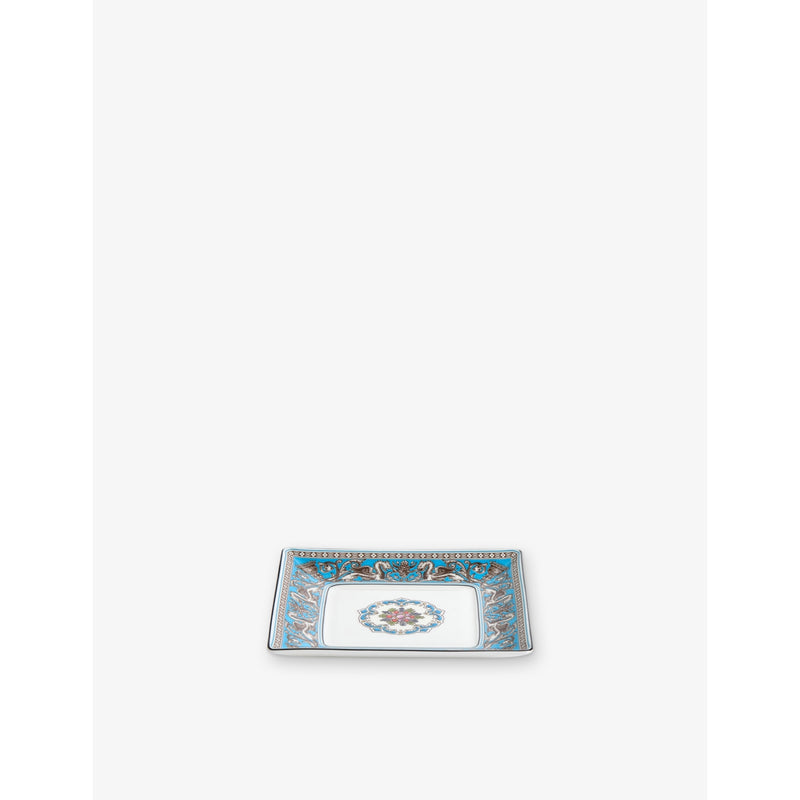 Wedgwood Florentine bone china square tray 14.5cm (British brand)