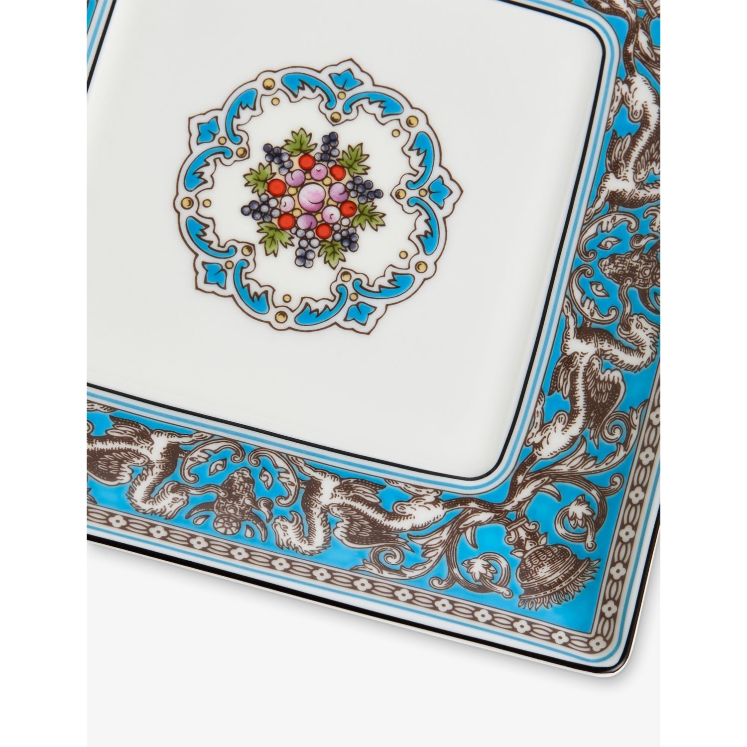 Wedgwood Florentine bone china square tray 14.5cm (British brand)