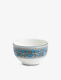 Wedgwood Florentine Turquoise bone-china tea bowl 8cm, imported from the UK