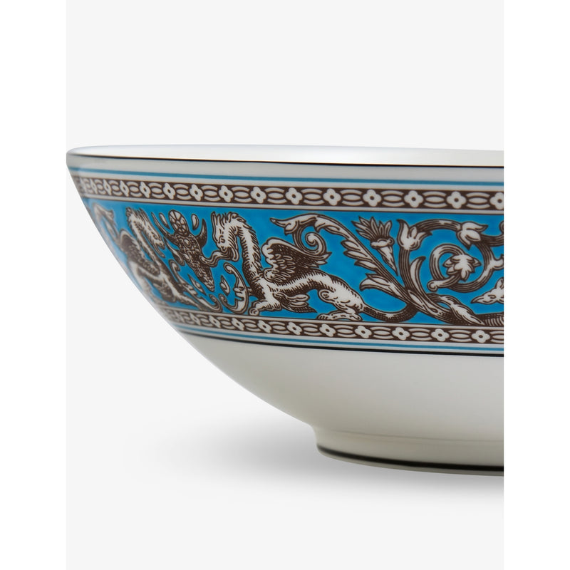 Wedgwood Florentine Turquoise bone china cereal bowl 18cm (British brand)