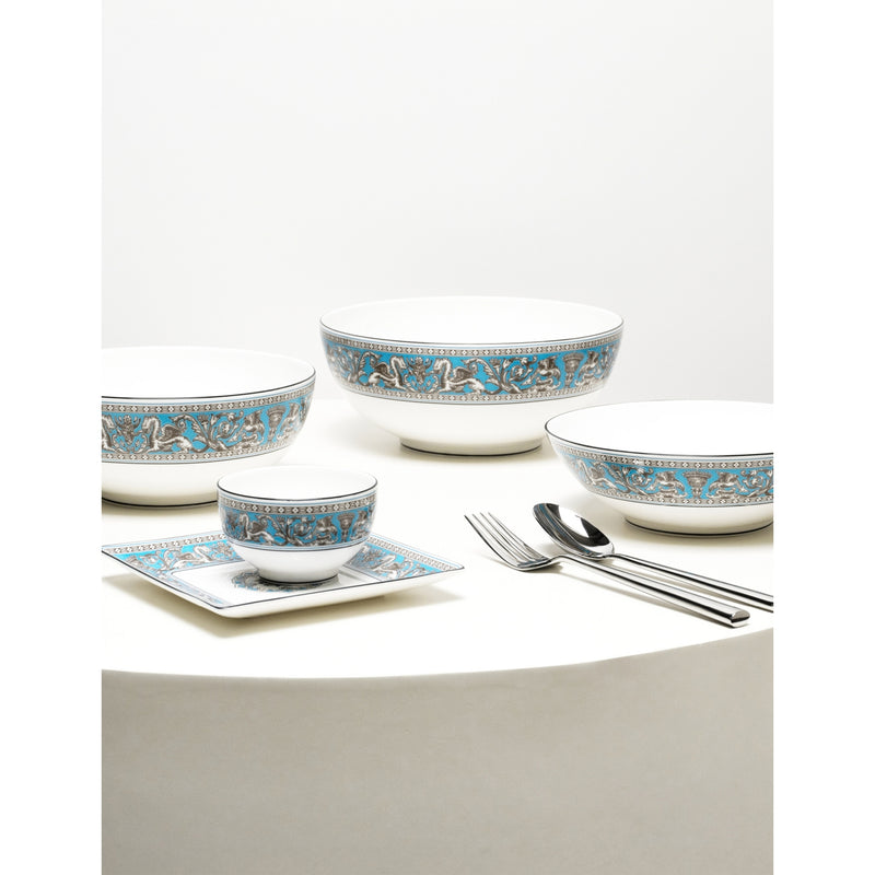 Wedgwood Florentine Turquoise bone china cereal bowl 18cm (British brand)