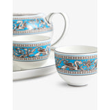 Wedgwood Florentine turquoise bone china teaware set, UK version