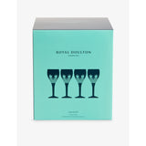 Royal Doulton Highgate four crystal red wine glasses, imported from the UK