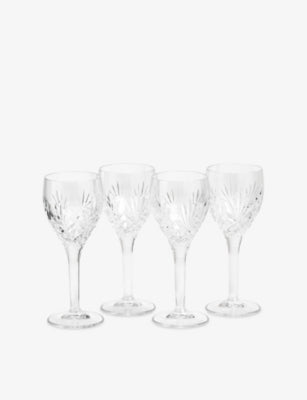 Royal Doulton Highgate crystal white wine glasses set of four, imported from the UK