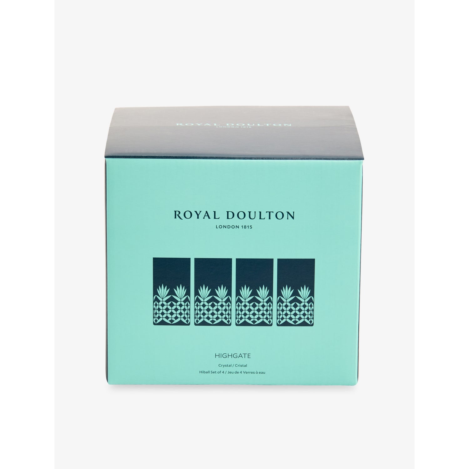 Royal Doulton set of four crystal highball glasses 360ml - British product