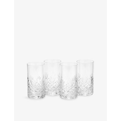 selfridges Royal Doulton Highgate Set of Four Crystal Highball Glasses 360ml- Buy online at McGrocer