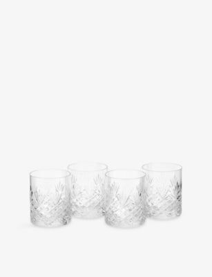 Royal Doulton Highgate crystal old fashioned glasses set of four (British brand)