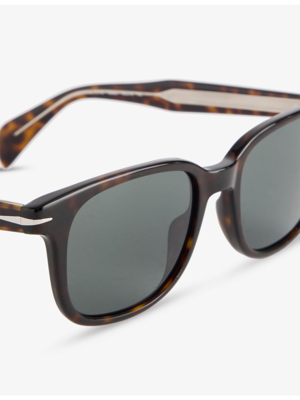 David Beckham Havana rectangular acetate sunglasses, imported from the UK