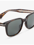 David Beckham Havana rectangular acetate sunglasses, imported from the UK