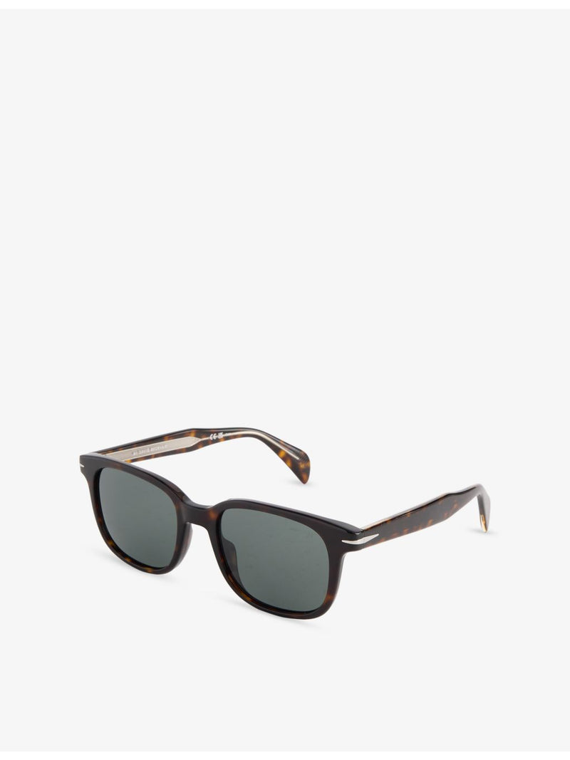 David Beckham Havana rectangular acetate sunglasses, imported from the UK