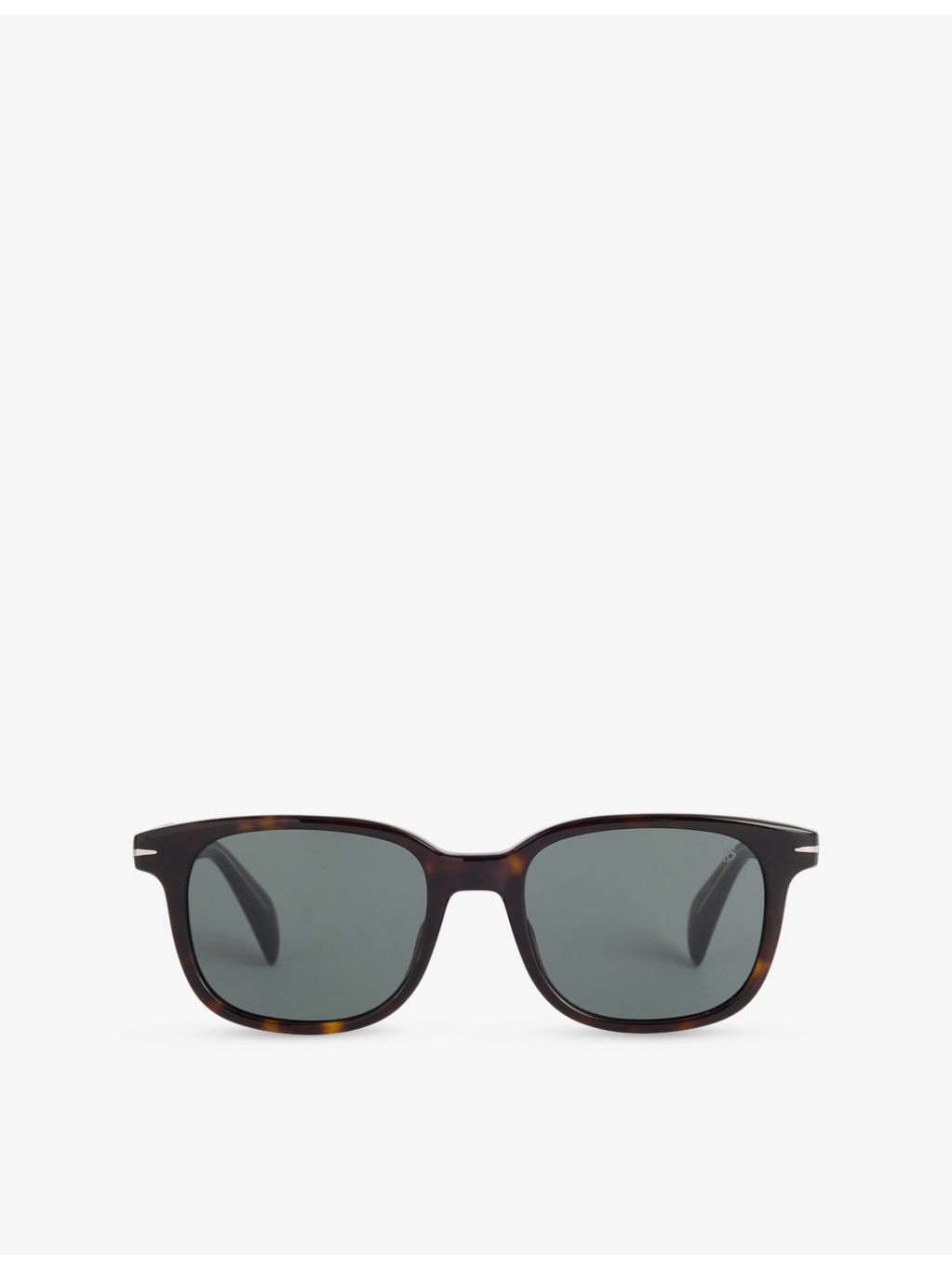 David Beckham Havana rectangular acetate sunglasses, imported from the UK