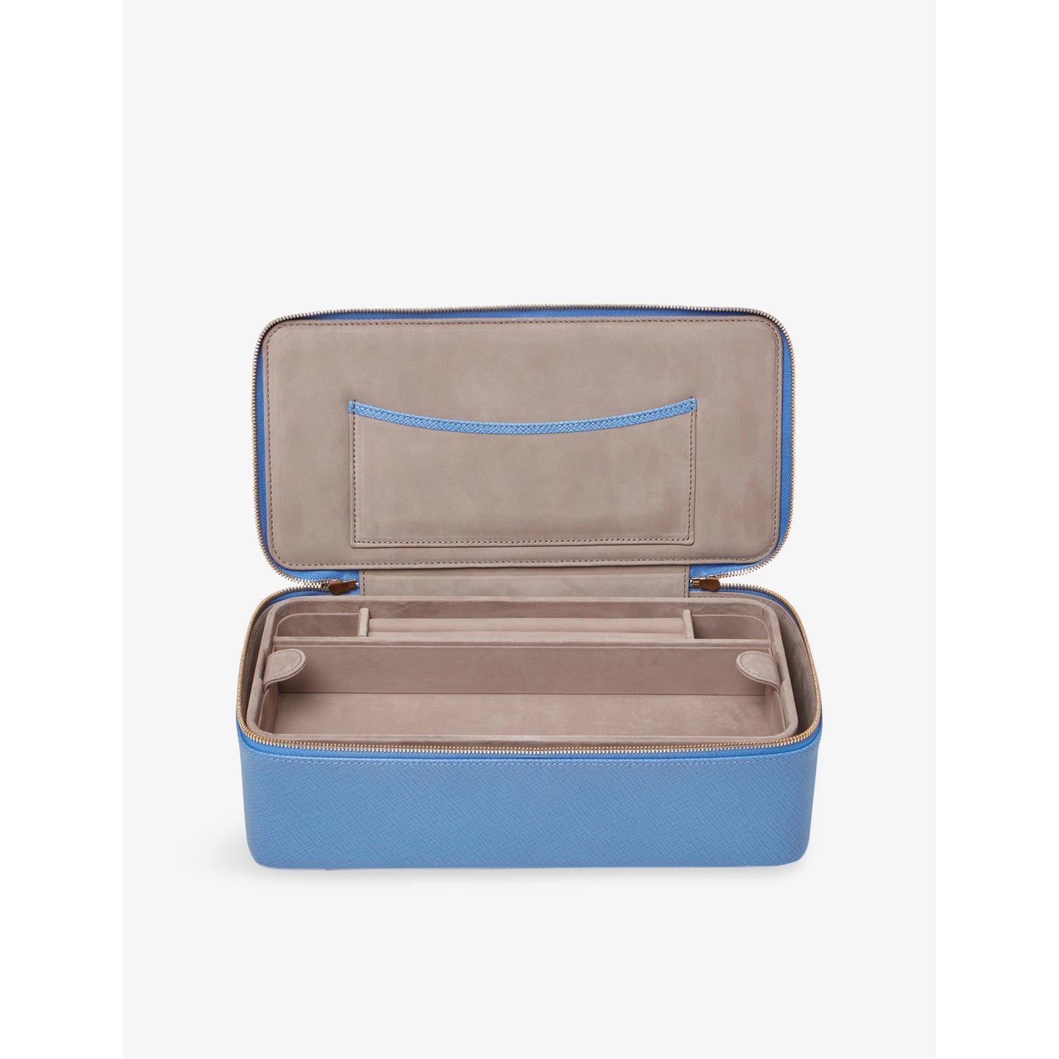 Smythson Panama leather jewellery case 26cm - British product