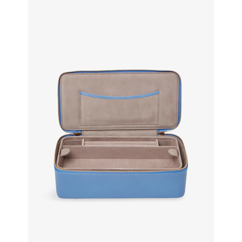 Smythson Panama leather jewellery case 26cm - British product