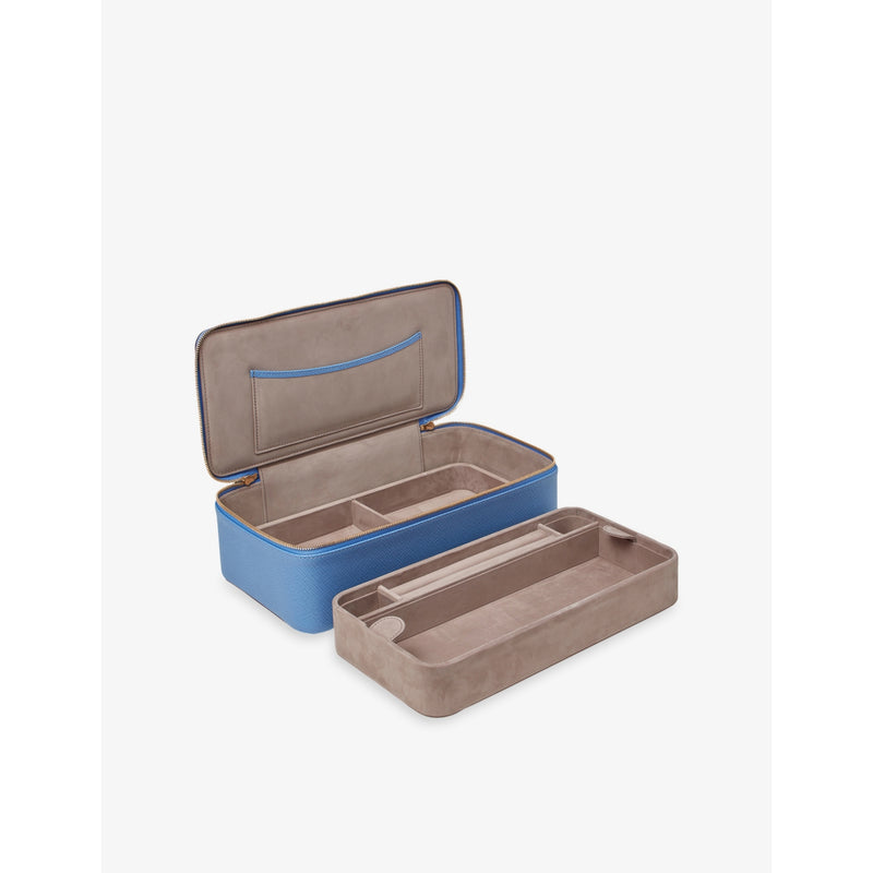 Smythson Panama leather jewellery case 26cm - British product