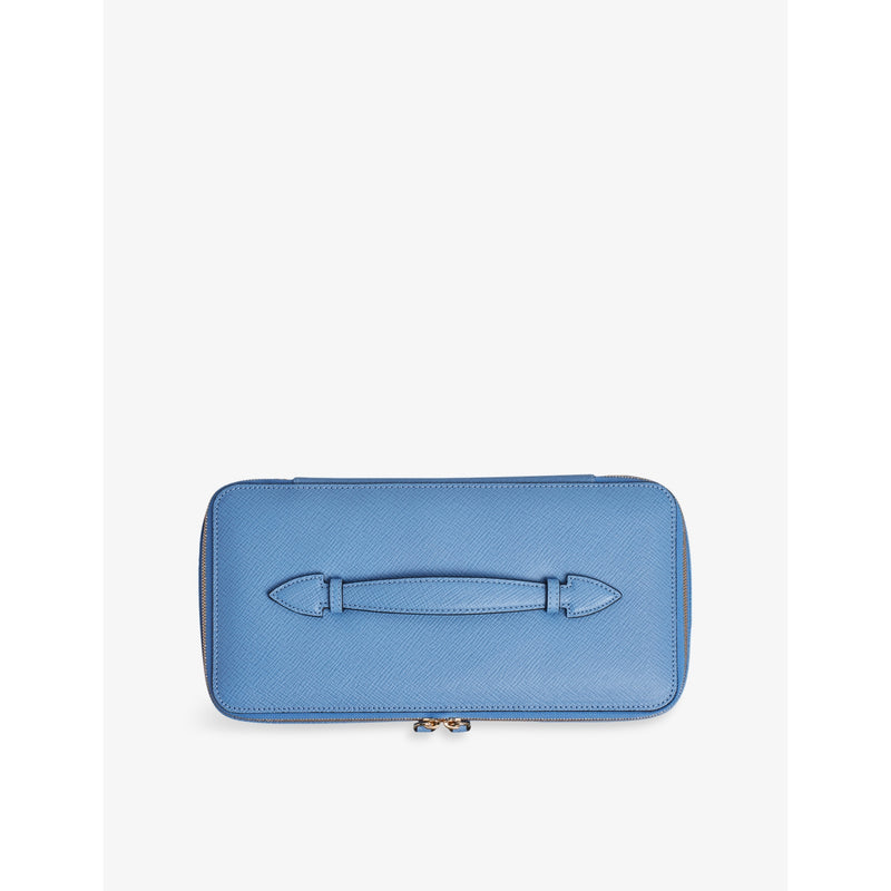Smythson Panama leather jewellery case 26cm - British product