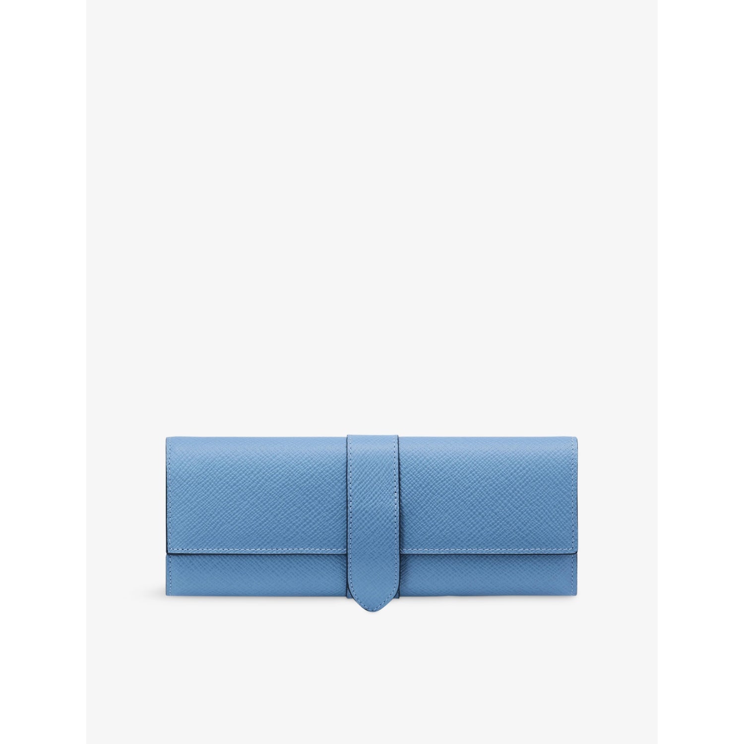 Smythson Panama small leather jewellery roll case, imported from the UK