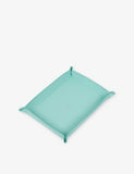 Smythson large rectangular leather trinket tray 26x18cm, UK version