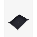 Large Rectangular Leather Trinket Tray - BRIGHT AQUA
