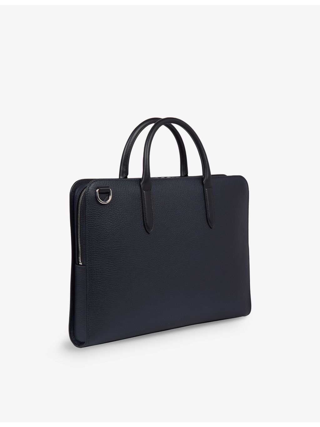 Smythson ultra-slim grained-leather briefcase, imported from the UK