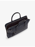 Smythson ultra-slim grained-leather briefcase, imported from the UK